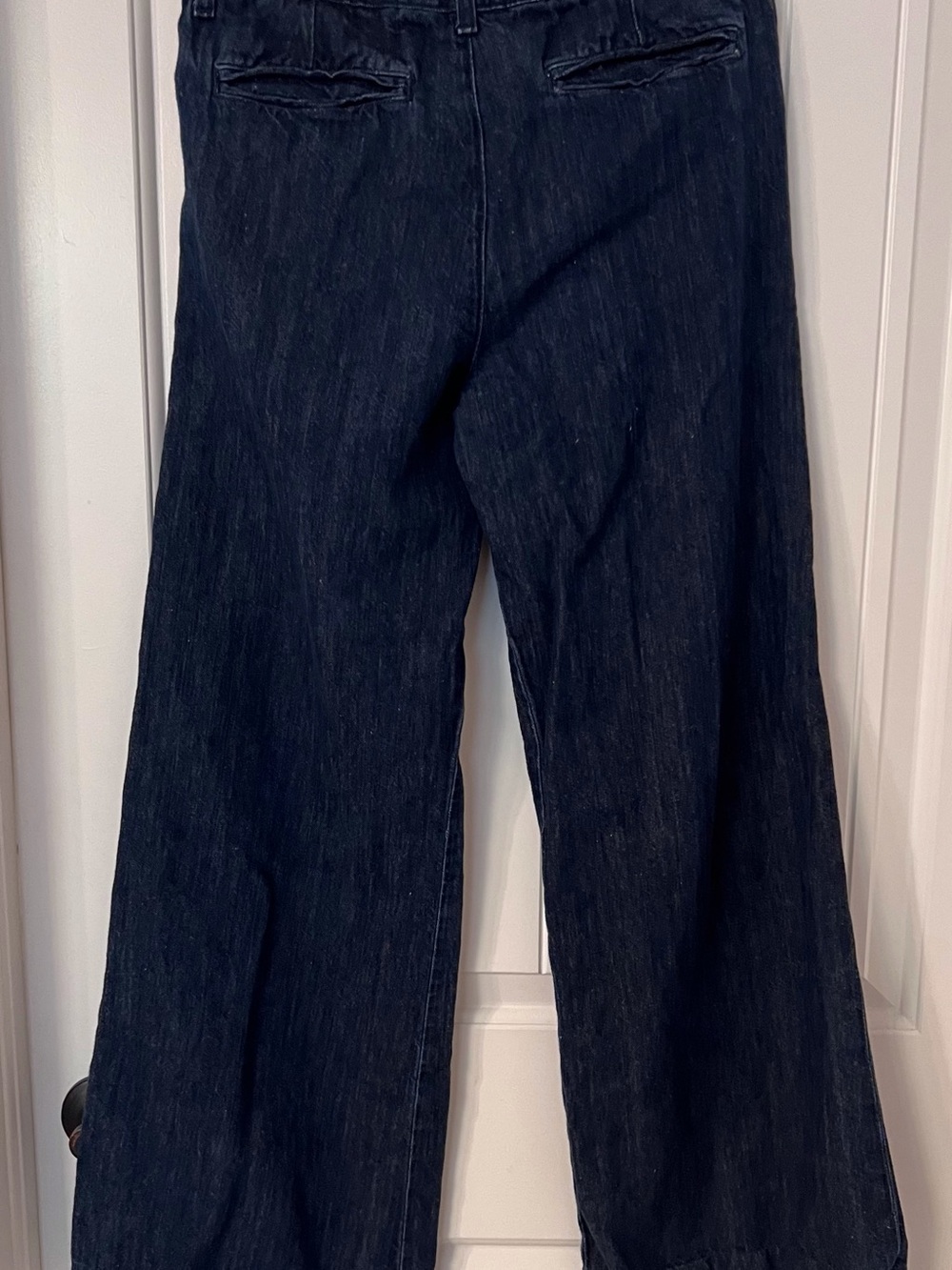 J Brand Dark Indigo Wide Leg Trouser style Jeans - Picture 7 of 9